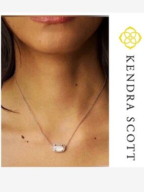 Kendra Scott, Elisa White Shell Pendant Necklace in Gold